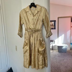 Vintage gold dress